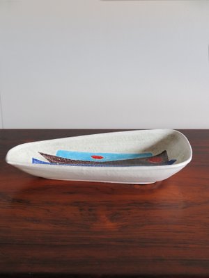 Italian Ceramic Centerpiece Bowl from Fratelli Fanciullacci, 1950s-CC-431636