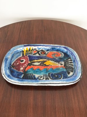 Italian Ceramic Dish by Giovanni De Simone, 1950s-CC-1723301