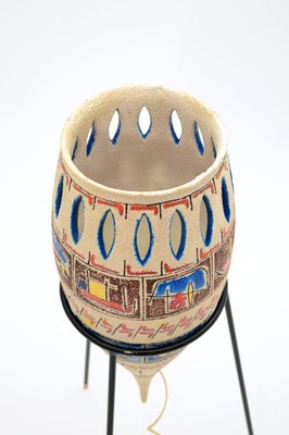 Italian Ceramic Floor Lamp from Ceramiche Santa Caterina, 1950s-WG-798324