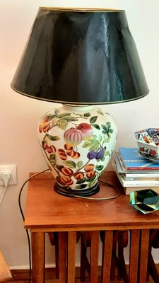 Italian Ceramic Painted Table Lamp, 1990s-EAI-1377500