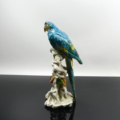 Italian Ceramic Parrot by Guido Cacciapuoti, Italy, 1930s-RCH-1787835