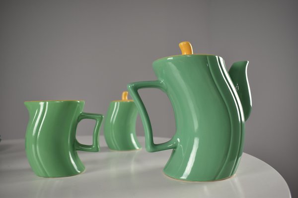 Italian Ceramic Tea or Coffee Service attributed to Massimo Iosa Ghini for Naj-Olea,1985, Set of 10-GXL-1725824