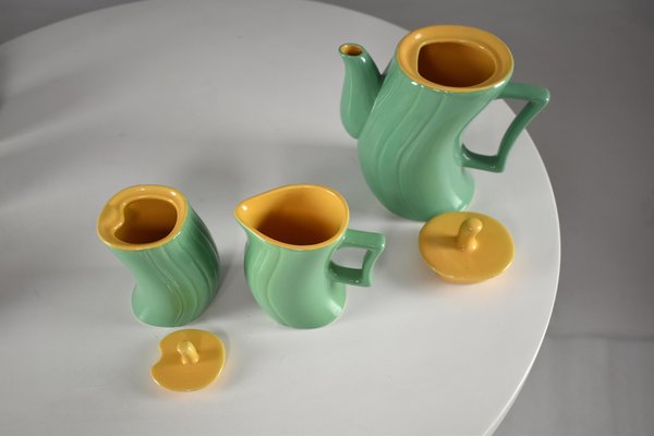 Italian Ceramic Tea or Coffee Service attributed to Massimo Iosa Ghini for Naj-Olea,1985, Set of 10-GXL-1725824