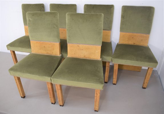 Italian Chairs, 1930s, Set of 6-AOL-1088731