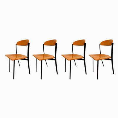 Italian Chairs, 1970s, Set of 4-FIP-1141534