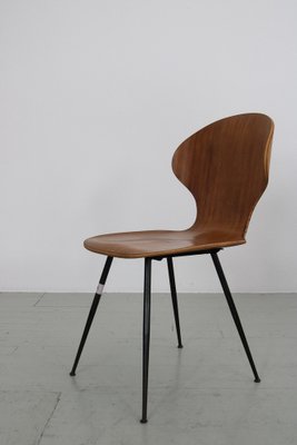 Italian Chairs by Carlo Ratti for Industria Legni Curvati, 1950s, Set of 4-AA-1802887