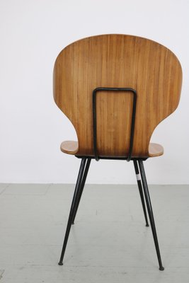 Italian Chairs by Carlo Ratti for Industria Legni Curvati, 1950s, Set of 4-AA-1802887