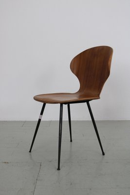 Italian Chairs by Carlo Ratti for Industria Legni Curvati, 1950s, Set of 4-AA-1802887