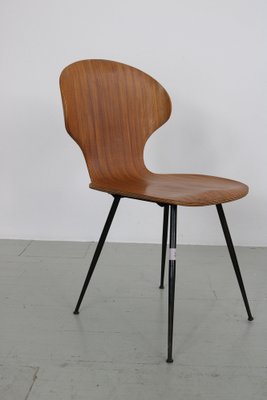 Italian Chairs by Carlo Ratti for Industria Legni Curvati, 1950s, Set of 4-AA-1802887