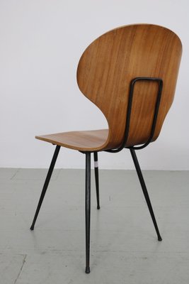 Italian Chairs by Carlo Ratti for Industria Legni Curvati, 1950s, Set of 4-AA-1802887