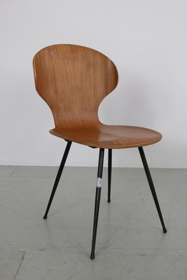 Italian Chairs by Carlo Ratti for Industria Legni Curvati, 1950s, Set of 4-AA-1802887