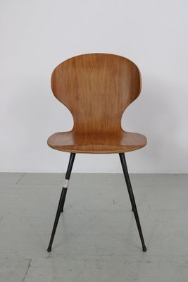 Italian Chairs by Carlo Ratti for Industria Legni Curvati, 1950s, Set of 4-AA-1802887