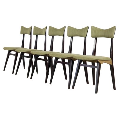 Italian Chairs by Ico & Luisa Parisi for Francor Ospitaletto, 1950s, Set of 5-AA-1298717