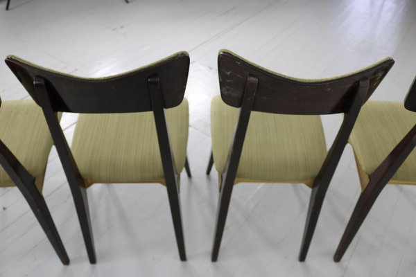 Italian Chairs by Ico & Luisa Parisi for Francor Ospitaletto, 1950s, Set of 5-AA-1298717