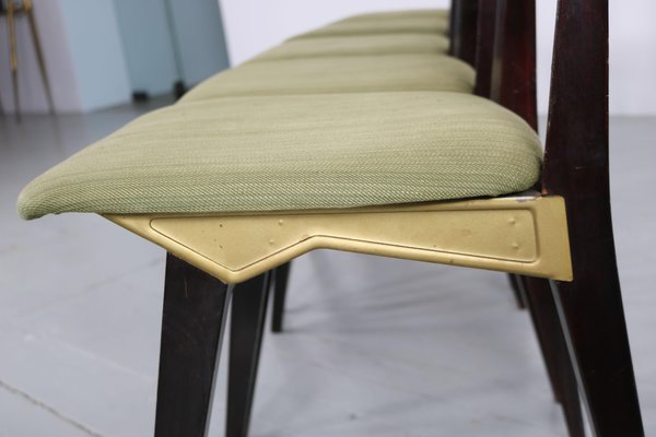 Italian Chairs by Ico & Luisa Parisi for Francor Ospitaletto, 1950s, Set of 5-AA-1298717