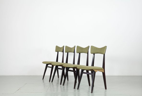 Italian Chairs by Ico & Luisa Parisi for Francor Ospitaletto, 1950s, Set of 5-AA-1298717