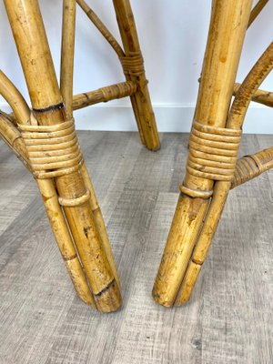 Italian Chairs in Rattan and Bamboo, 1960s, Set of 6-LYQ-1171664