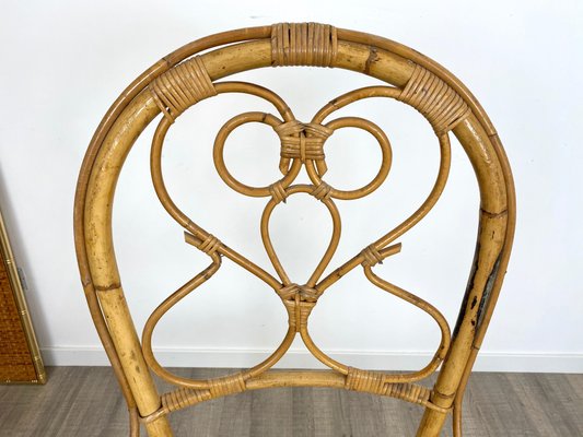 Italian Chairs in Rattan and Bamboo, 1960s, Set of 6-LYQ-1171664