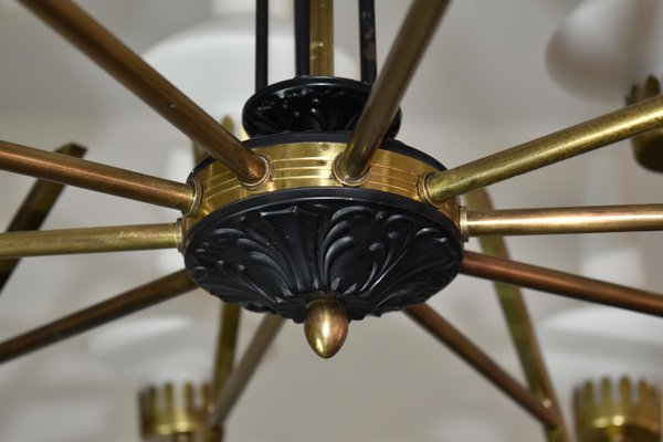 Italian Chandelier from Stilnovo, 1950s-GXL-1392560