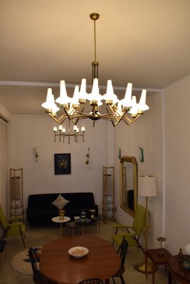 Italian Chandelier from Stilnovo, 1950s-GXL-1392560