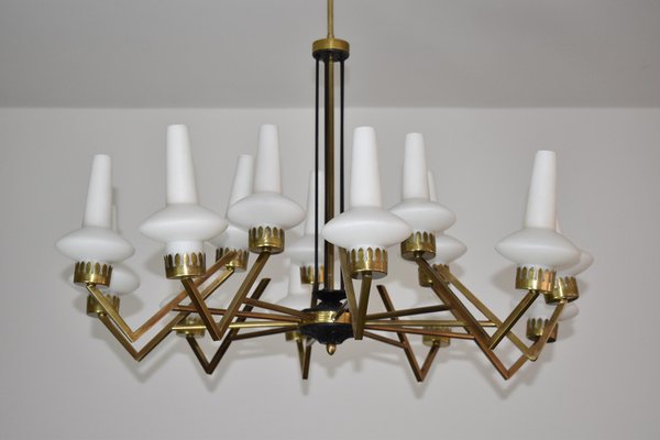 Italian Chandelier from Stilnovo, 1950s-GXL-1392560