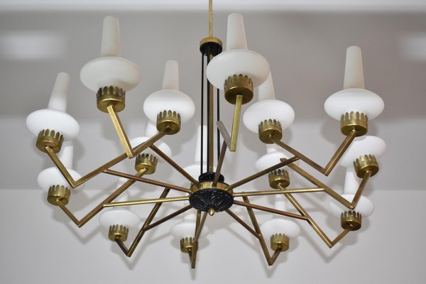 Italian Chandelier from Stilnovo, 1950s-GXL-1392560