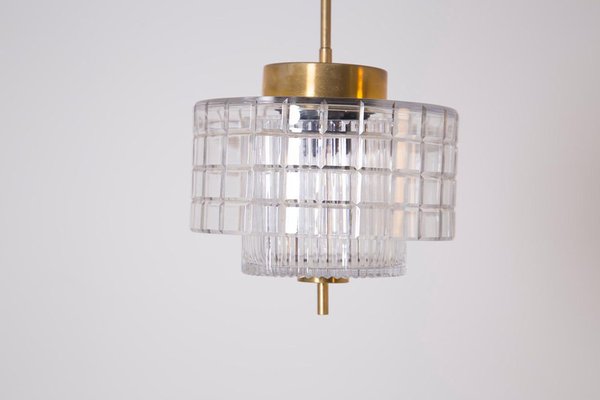 Italian Chandelier in Bohemia Crystal and Brass, 1960s-RCE-1099904