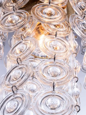 Italian Chandelier in Crystal & Brass by Gaetano Sciolari, 1960s-DEK-932717