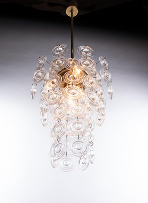 Italian Chandelier in Crystal & Brass by Gaetano Sciolari, 1960s-DEK-932717