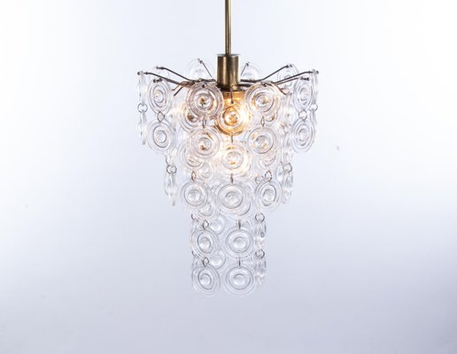 Italian Chandelier in Crystal & Brass by Gaetano Sciolari, 1960s-DEK-932717