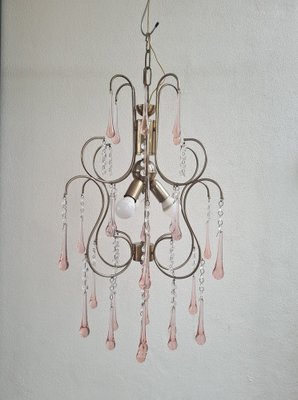 Italian Chandelier Murano Glass in Murano Glass, Italy, 1940s-HIT-1760087