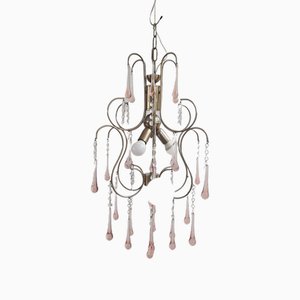 Italian Chandelier Murano Glass in Murano Glass, Italy, 1940s-HIT-1760087