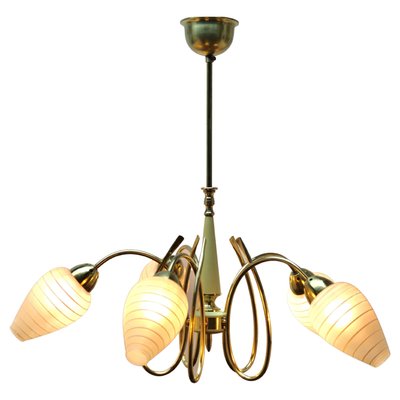 Italian Chandelier with 5 Arms in the Style of Stilnovo, 1960s-MJY-1230661