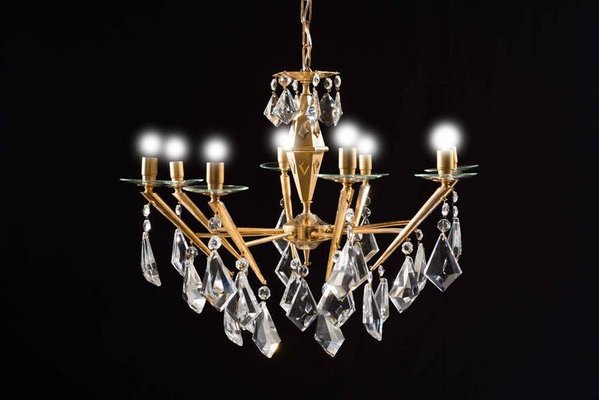 Italian Chandeliers by Gaetano Sciolari, 1980s, Set of 2-MBH-1032241