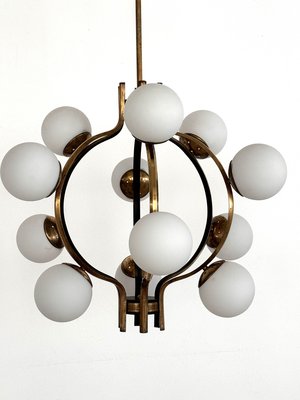 Italian Chandeliers from Stilnovo, 1950s, Set of 2-VNE-2016174