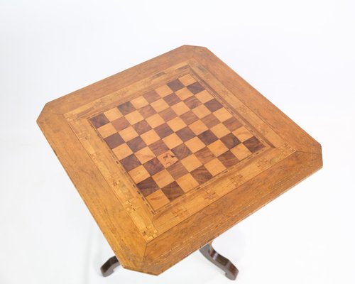 Italian Chessboard in Fruitwood, 1860s-UY-1813954