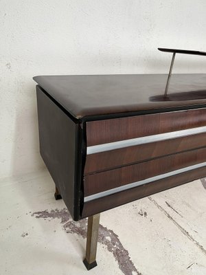 Italian Chest of Drawers in Wood and Aluminum from La Permanente Mobili Cantù, 1960s-TPO-1785800