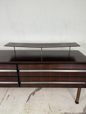 Italian Chest of Drawers in Wood and Aluminum from La Permanente Mobili Cantù, 1960s-TPO-1785800