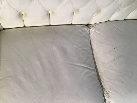 Italian Chesterfield Style Sofa in Leather, 1980s-ERB-1299291