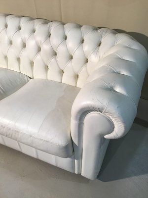 Italian Chesterfield Style Sofa in Leather, 1980s-ERB-1299291