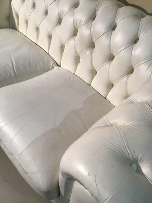 Italian Chesterfield Style Sofa in Leather, 1980s-ERB-1299291