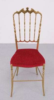 Italian Chiavari Brass Chair, 1970s-GCG-1737127