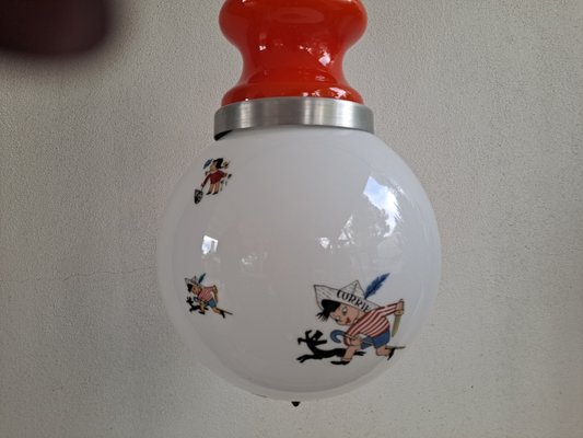 Italian Children's Ceiling Light, 1950s-HIT-1196455