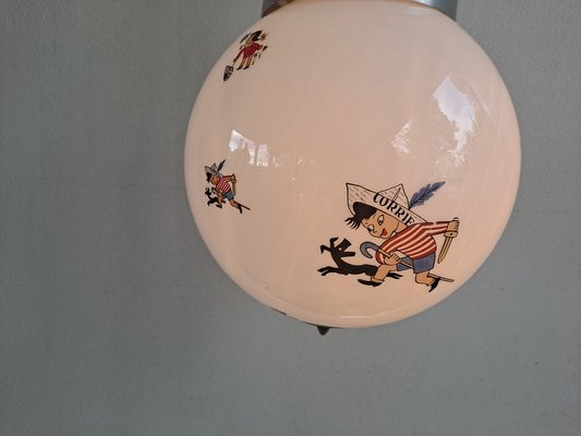 Italian Children's Ceiling Light, 1950s-HIT-1196455