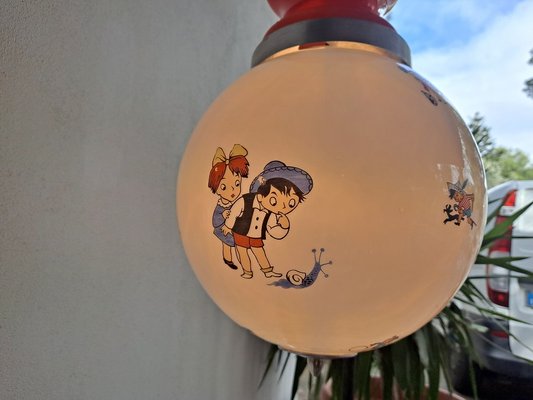 Italian Children's Ceiling Light, 1950s-HIT-1196455