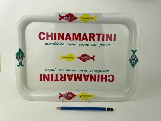 Italian Chinamartini Metal Tray, 1960s-YNA-1105627