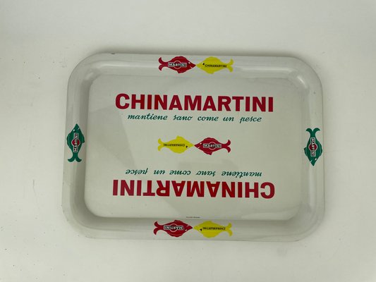 Italian Chinamartini Metal Tray, 1960s-YNA-1105627