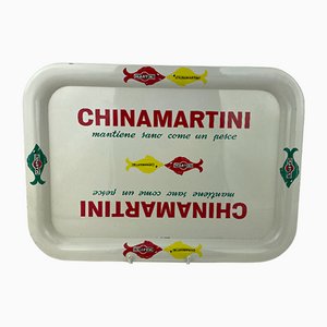 Italian Chinamartini Metal Tray, 1960s-YNA-1105627