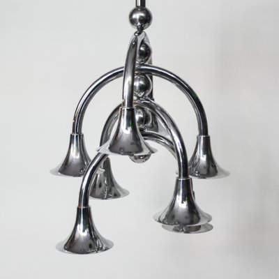 Italian Chrome Chandelier-NZV-1142578