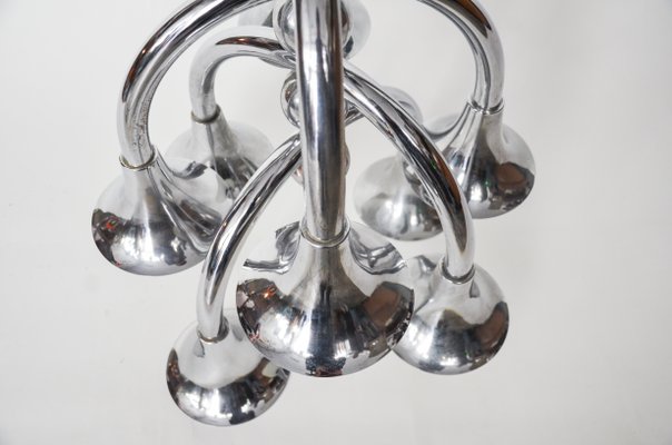 Italian Chrome Chandelier-NZV-1142578